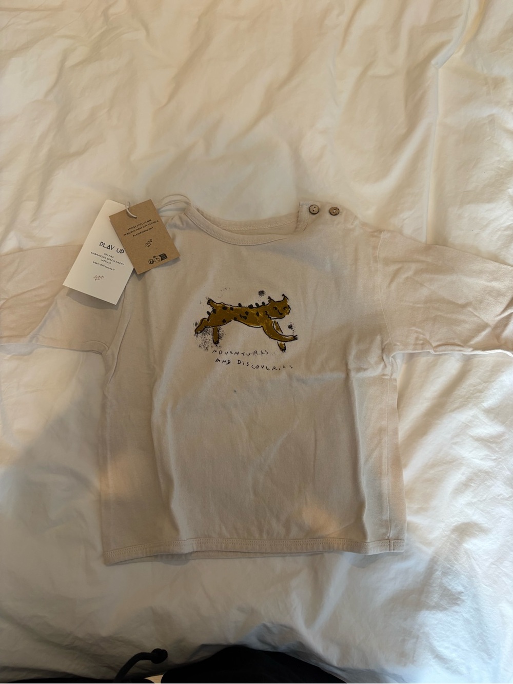 Cream Kids' Tee with Fox - new with tag